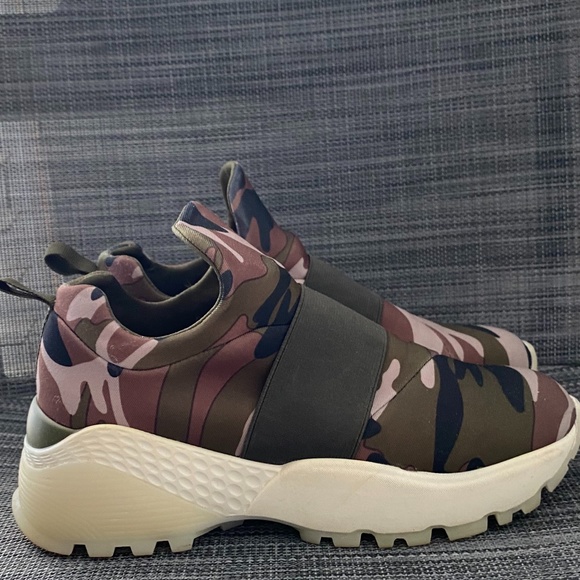 ✨J Slides Harlow Green Camo Daddy Sneakers 6.5M - Picture 5 of 9